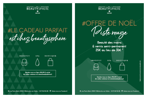 Posters vitrine noël