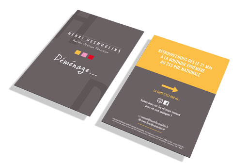 Flyer de la boutique Henri Desmoulins