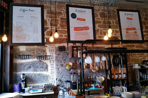 Affichage du comptoir d'Aussie Frenchi