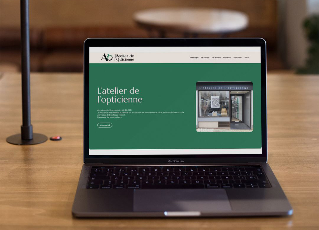 site web atelier opticienne Adhésif vitrine opticien