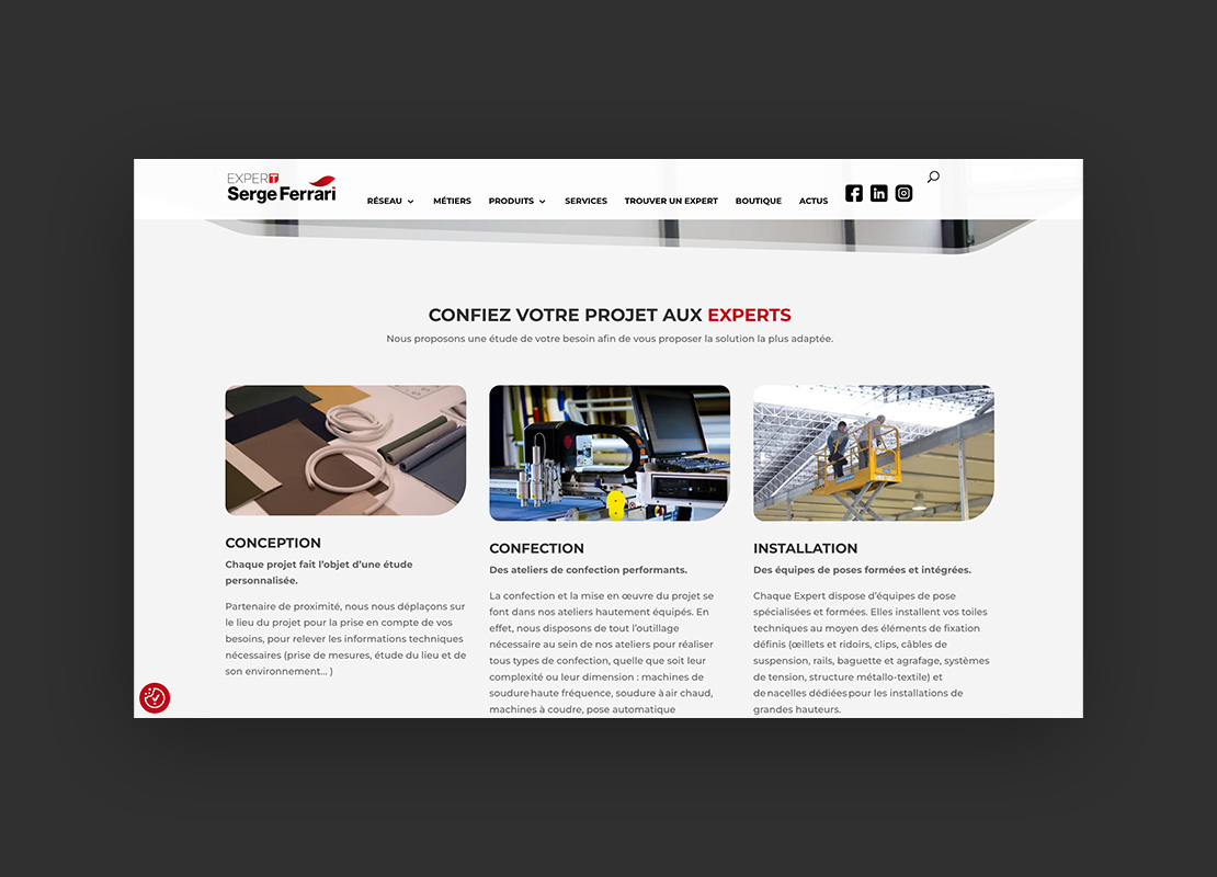 landing page 3 hno creation site
