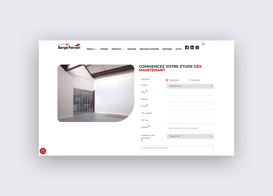 landing page 4 Site web Club Hôtelier Lyonnais