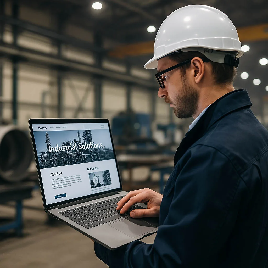 Création de site web pour industrie