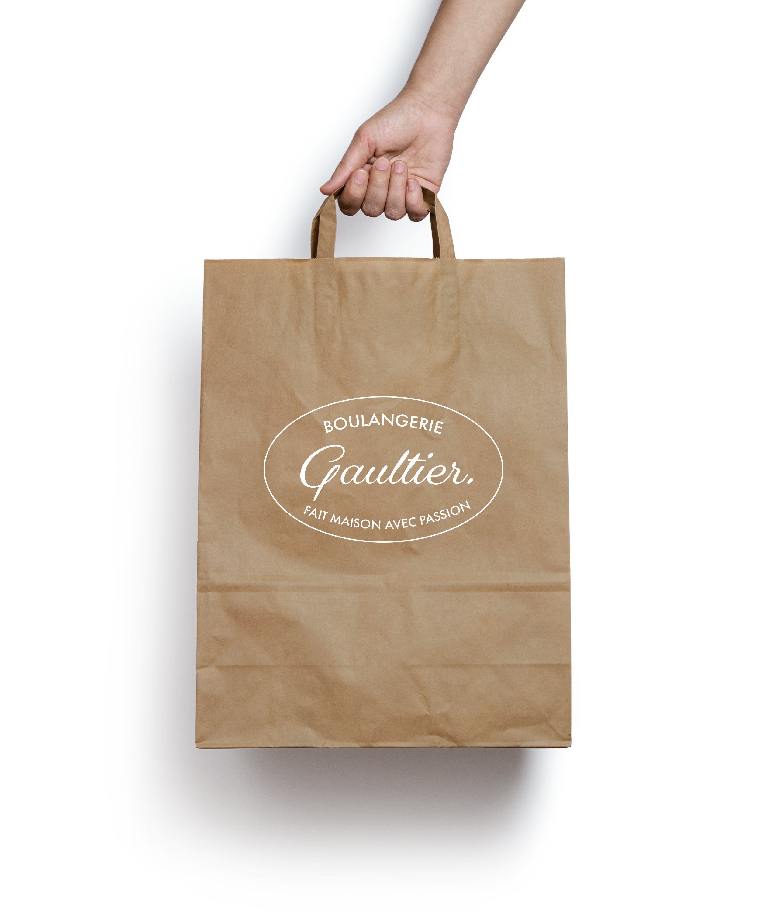 Brown Paper Bag MockUp Solutions Compétences responsive