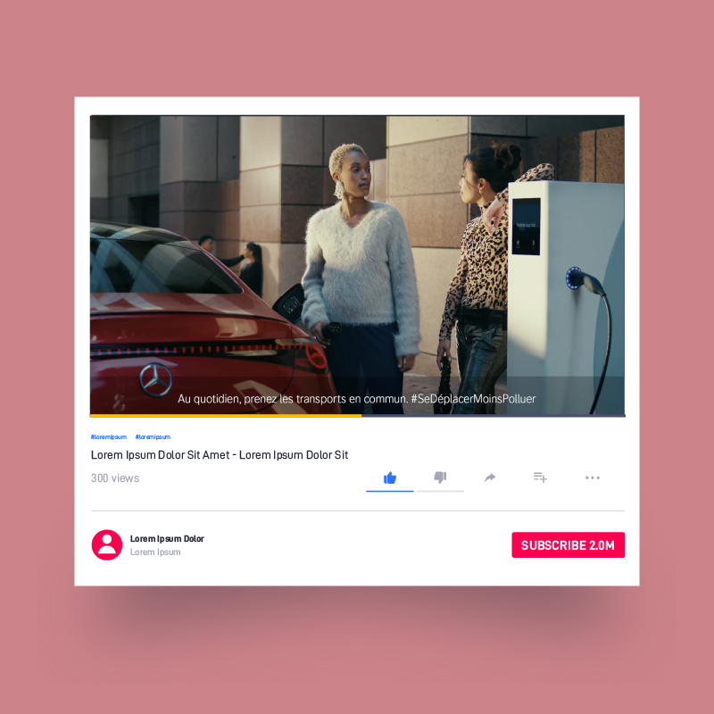 Publicité Youtube Mercedes ByMyCar